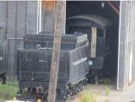 NP 328 Cab inside & Tender Outside the Shed